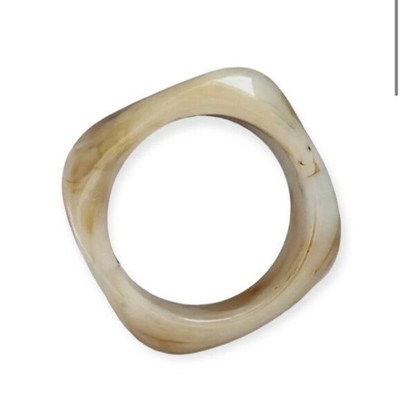 New Piper K Set Of 3 Chunky Marbleized Bangle Stack Bracelets NWT - Picture 4 of 6